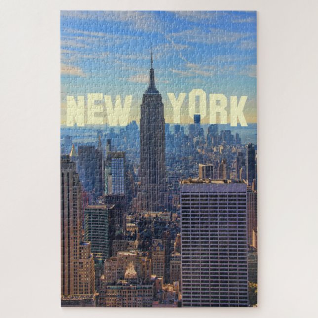 NYC Skyline Emp St Bldg, World Trade 2C Jigsaw Puzzle (Vertical)