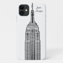 NYC Skyline - Empire State Building Etched look