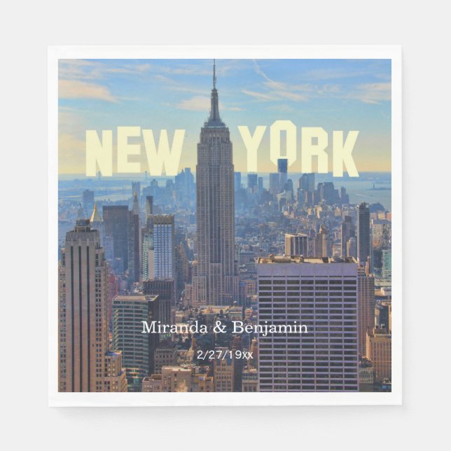NYC Skyline ESB World Trade 2C L Napkins (Front)