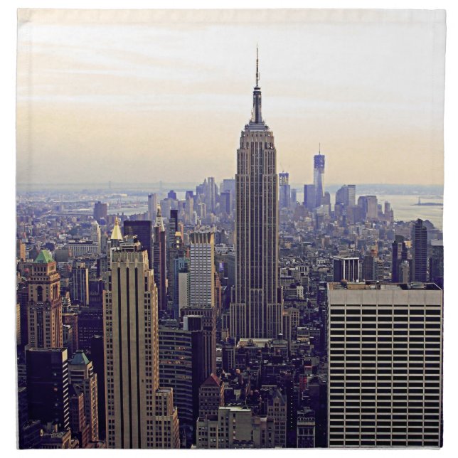 NYC skyline ESB, WTC 4 Napkin (Front)