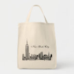 Nyc Skyline Etched 01 Tote Bag at Zazzle