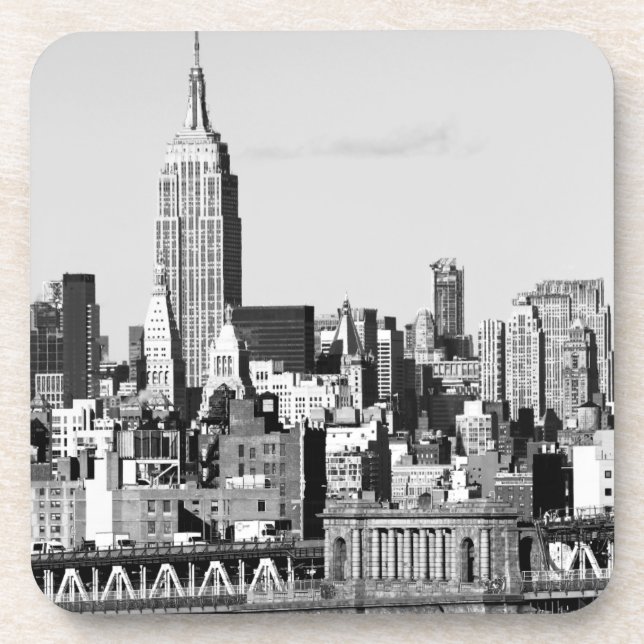 NYC Skyline II Beverage Coaster (Front)