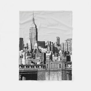 NYC Skyline II Fleece Blanket