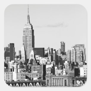 NYC Skyline II Square Sticker