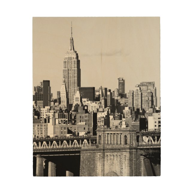 NYC Skyline II Wood Wall Art (Front)