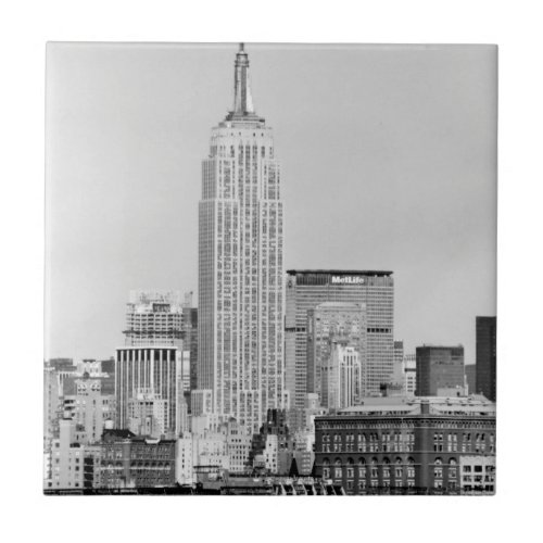 NYC Skyline IV Ceramic Tile