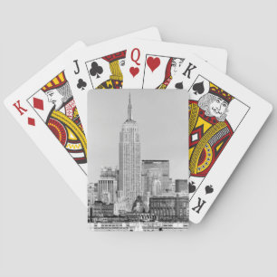 NYC Skyline IV Poker Cards
