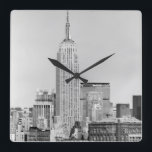 NYC Skyline IV Square Wall Clock<br><div class="desc">Travel</div>