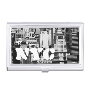 NYC Skyline IX Business Card Holder