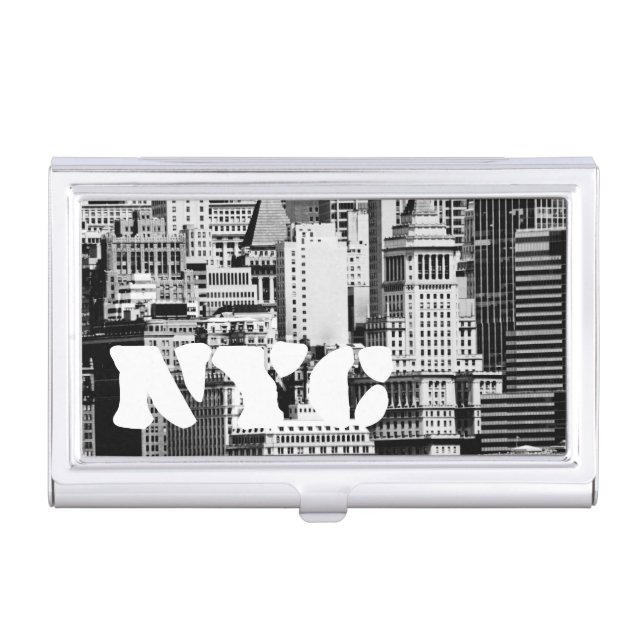 NYC Skyline IX Business Card Holder (Front)