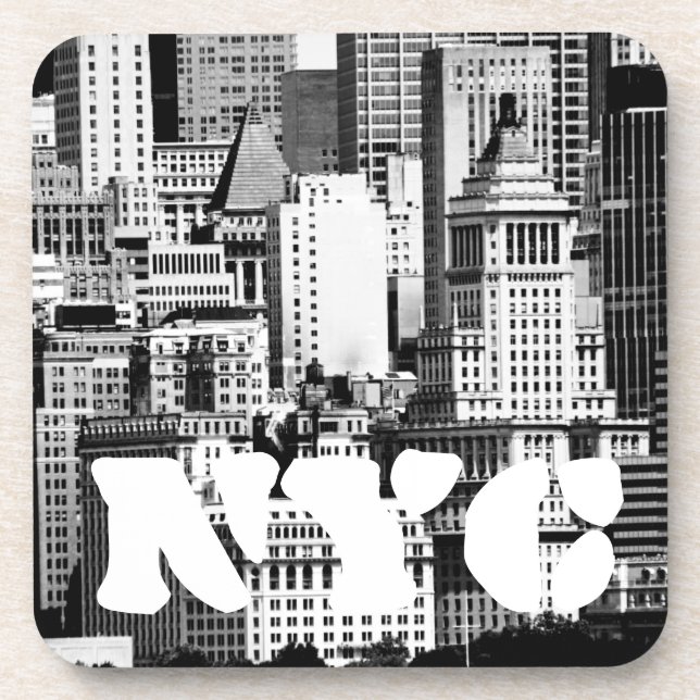 NYC Skyline IX Drink Coaster (Front)