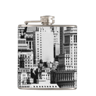 NYC Skyline IX Flask