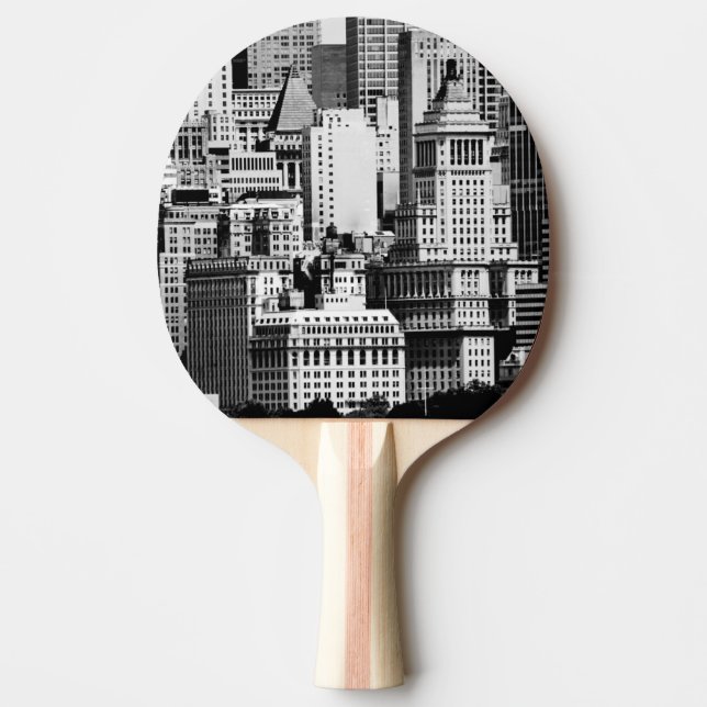 NYC Skyline IX Ping-Pong Paddle (Front)