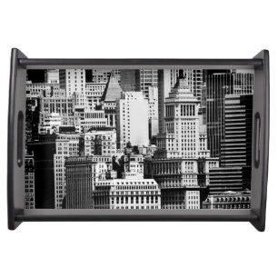 NYC Skyline IX Serving Tray