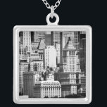 NYC Skyline IX Silver Plated Necklace<br><div class="desc">Home Décor</div>