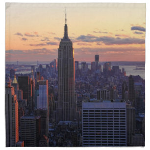 NYC Skyline just before sunset Napkin
