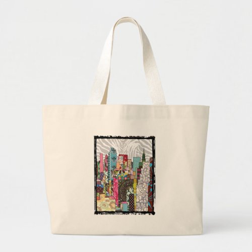 NYC Skyline Large Tote Bag