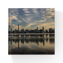 Nyc skyline reflection