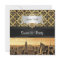 NYC Skyline Sepia B5 Blk Rib Damask Sweet 16 Invit