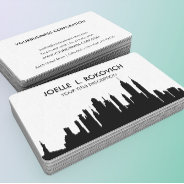 Nyc Skyline Silhouette Black & White Generic Business Card at Zazzle