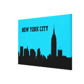 NYC Skyline Silhouette, Empire State Bldg #1 Canvas Print | Zazzle