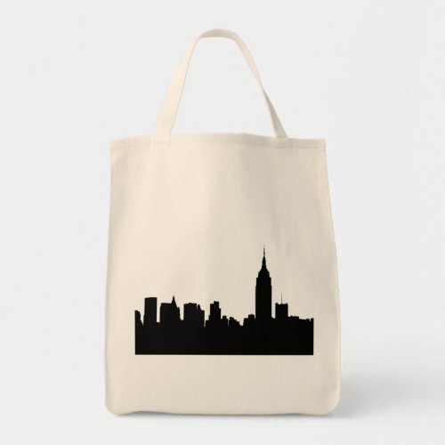 NYC Skyline Silhouette Empire State Bldg 1 Tote Bag