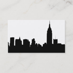 NYC Skyline Silhouette, ESB #1 Business Card