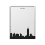 Nyc Skyline Silhouette Framed Notepad at Zazzle