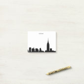 NYC Skyline Silhouette Post-it Notes (On Desk)