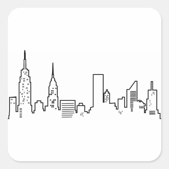 NYC Skyline Stickers (Front)
