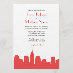 NYC Skyline Wedding Invitation