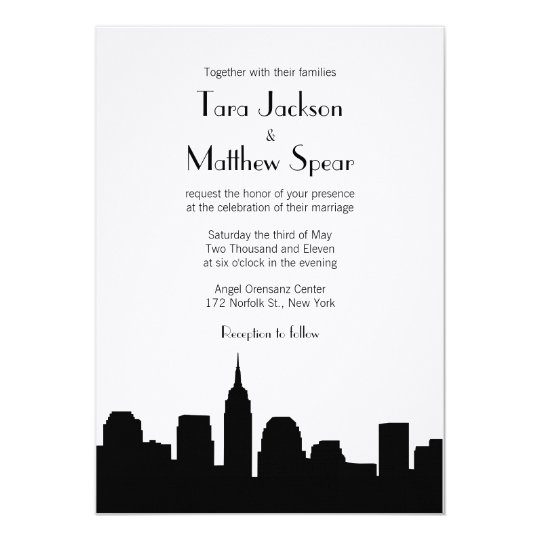 NYC Skyline Wedding Invitation
