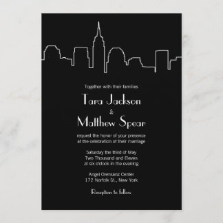 NYC Skyline Wedding Invitation