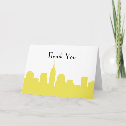 NYC Skyline Wedding Thank You Cards