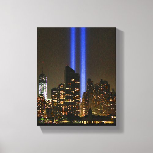 NYC Skyline WTC  911 Tribute In Light 2013 1 Canvas Print