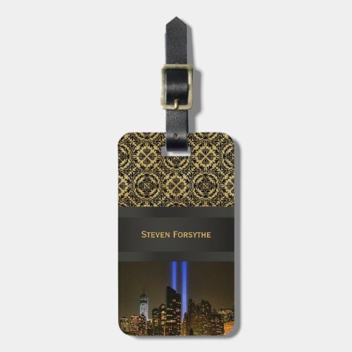 NYC Skyline WTC  911 Tribute In Light 2013 1 Luggage Tag