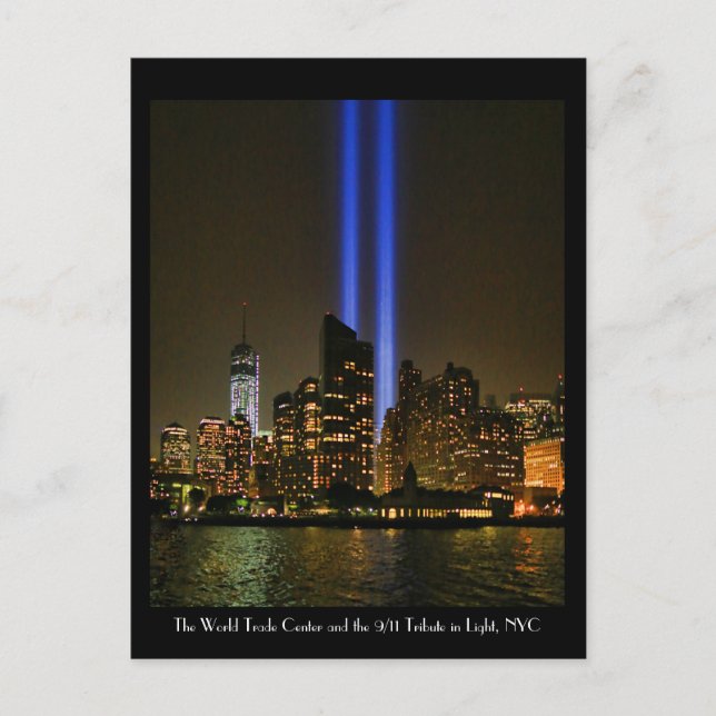 NYC Skyline: WTC  9/11 Tribute In Light 2013 #1 Postcard (Front)