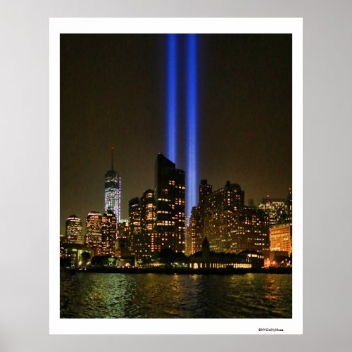 NYC Skyline WTC  911 Tribute In Light 2013 1 Poster