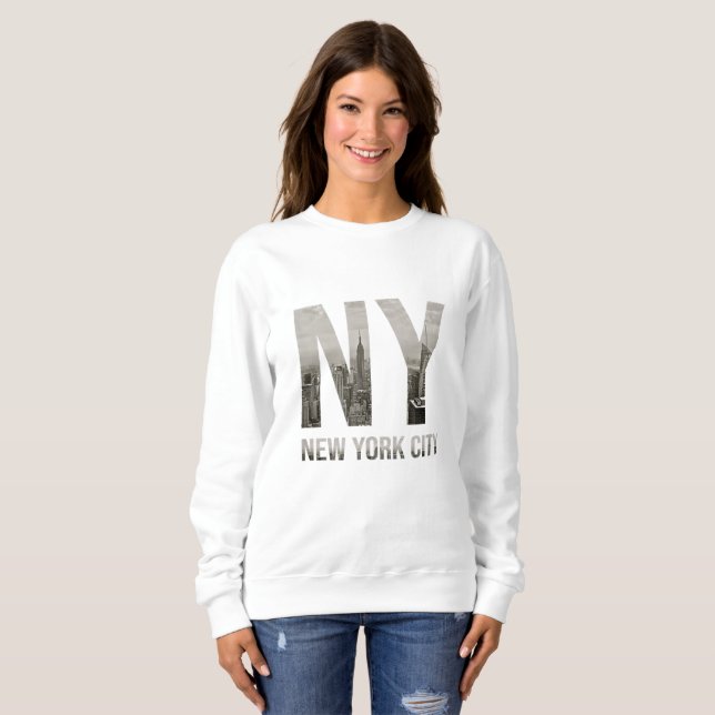NYC Skylines New York City That Never Sleep Sweatshirt (Front Full)