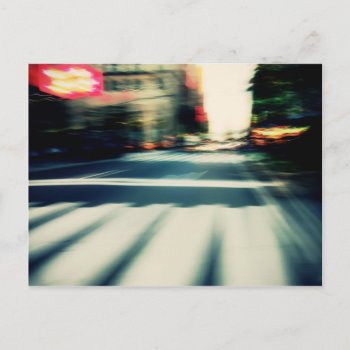 Nyc Street Blur Postcard by Meg_Stewart at Zazzle