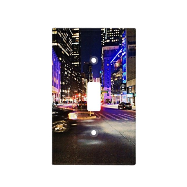 NYC Street Nightlights Light Switch Cover (Front)
