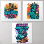 NYC Street Style Photo Tile Set – High-Quality