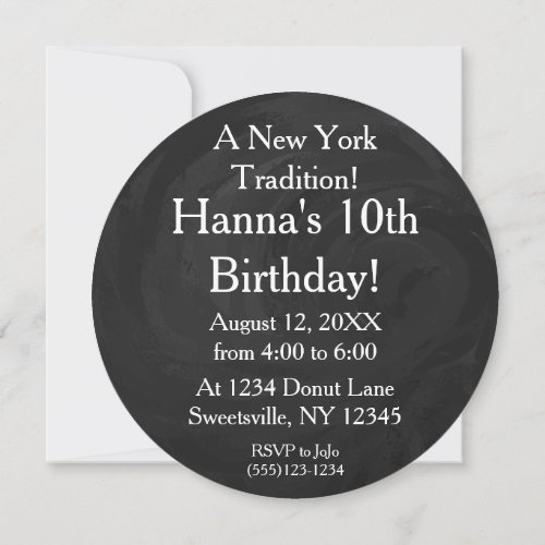 NYC Streets Manhole Cover Party Invite