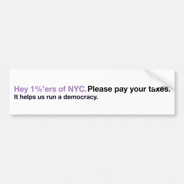 NYC Subway Stickers (Democracy Edition) (Front)