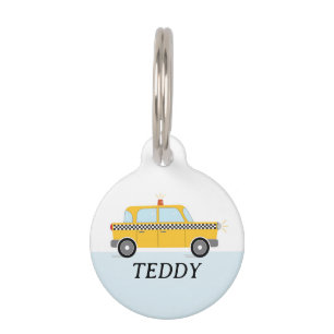 NYC TAXI (BLUE) PET ID TAG