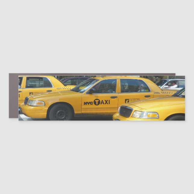 nyc taxi car magnet (Front)