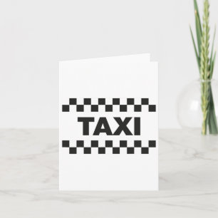 Nyc Taxi Costume Halloween Funny Yellow New York C Card