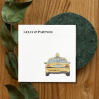 NYC Taxi Wedding Cocktail  Napkins