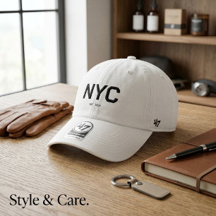 NYC Text Mark Modern Graphic 47 Brand Hat