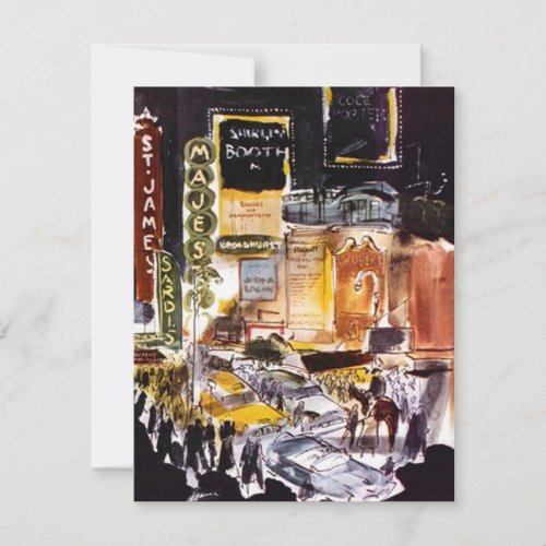 NYC THEATRE DISTRICT THEMED INVITATION  Sweet 16